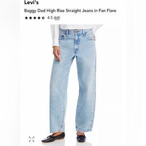 Levi’s Baggy Dad in Fan Flare 27